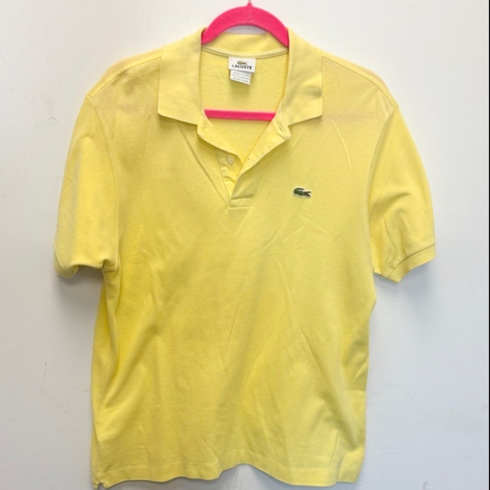 Lacoste Men's Light Yellow Polo Shirt